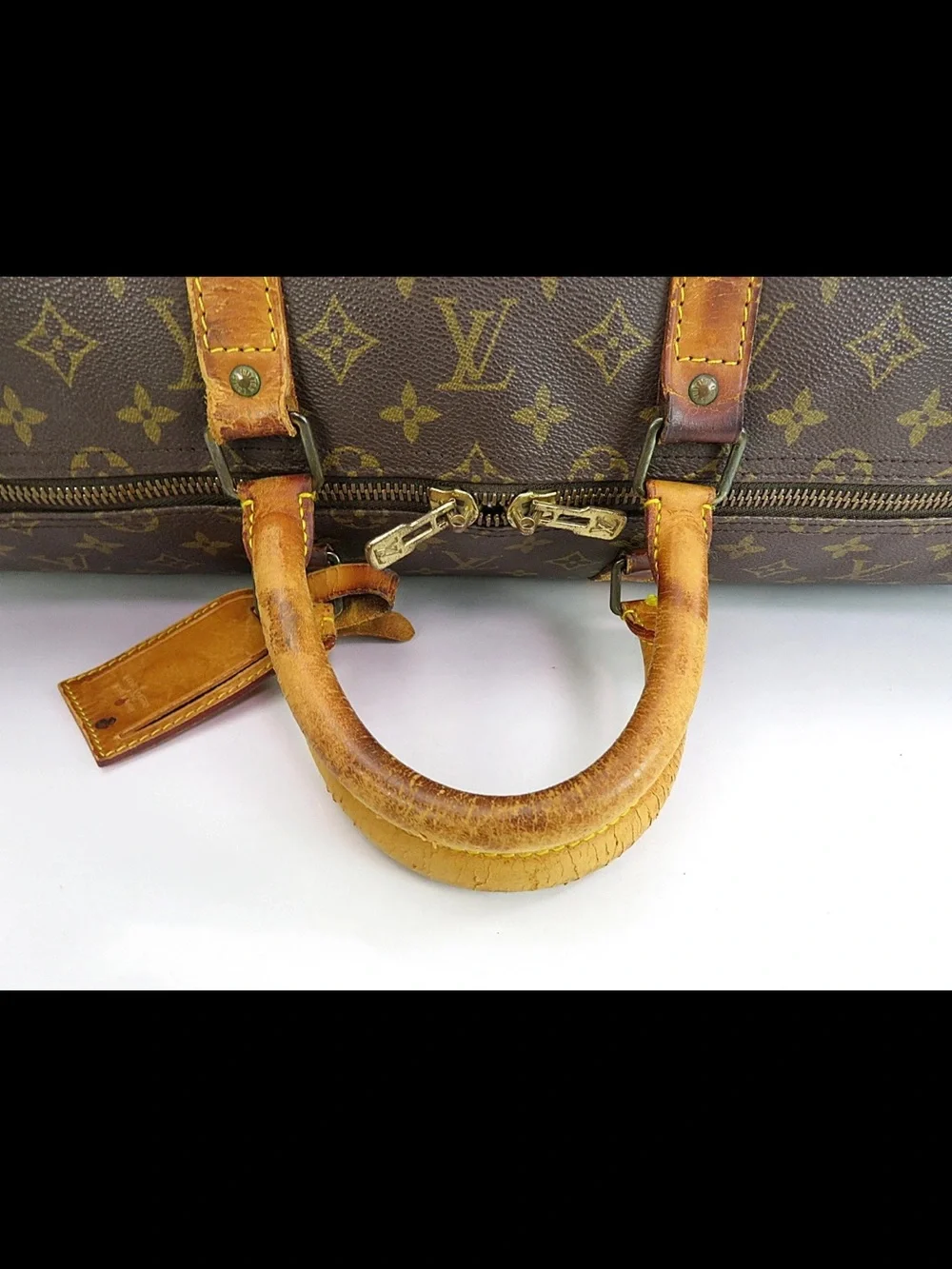 Louis Vuitton Monogram Canvas Travel Duffel in Brown and Tan
